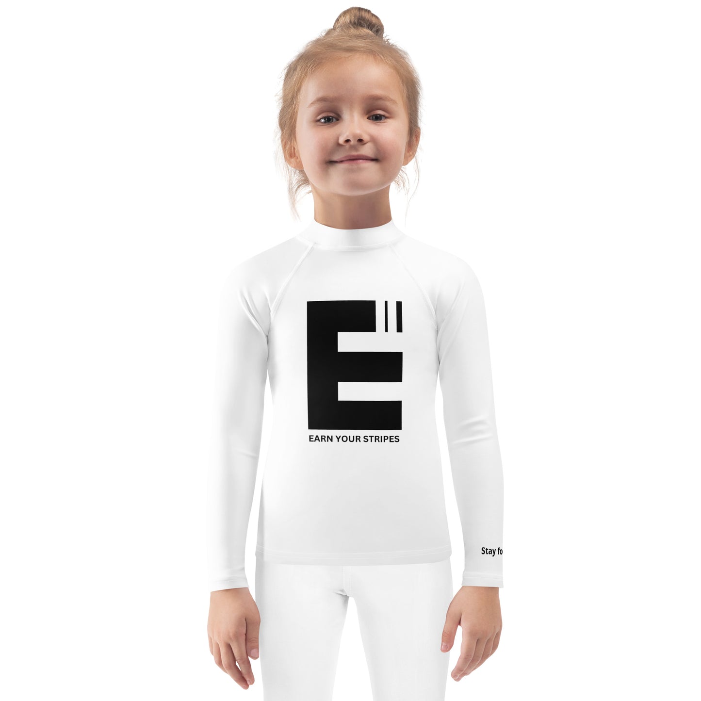 Kids Black Logo Rash Guard