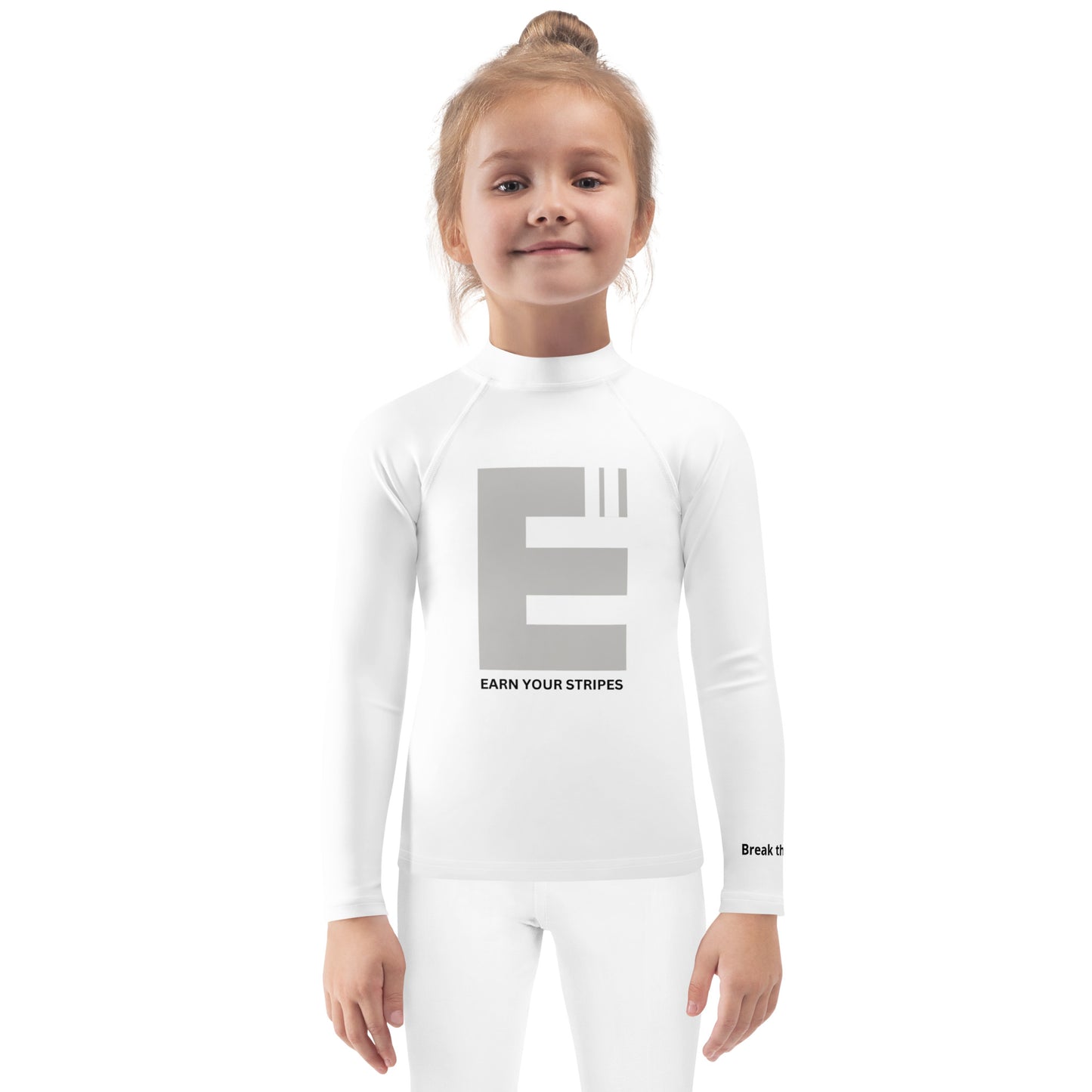 Kids Grey Logo Rash Guard