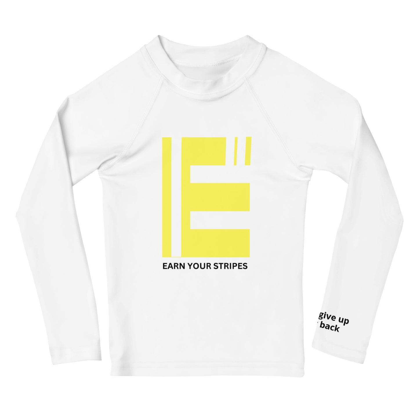 Kids Yellow White Rash Guard