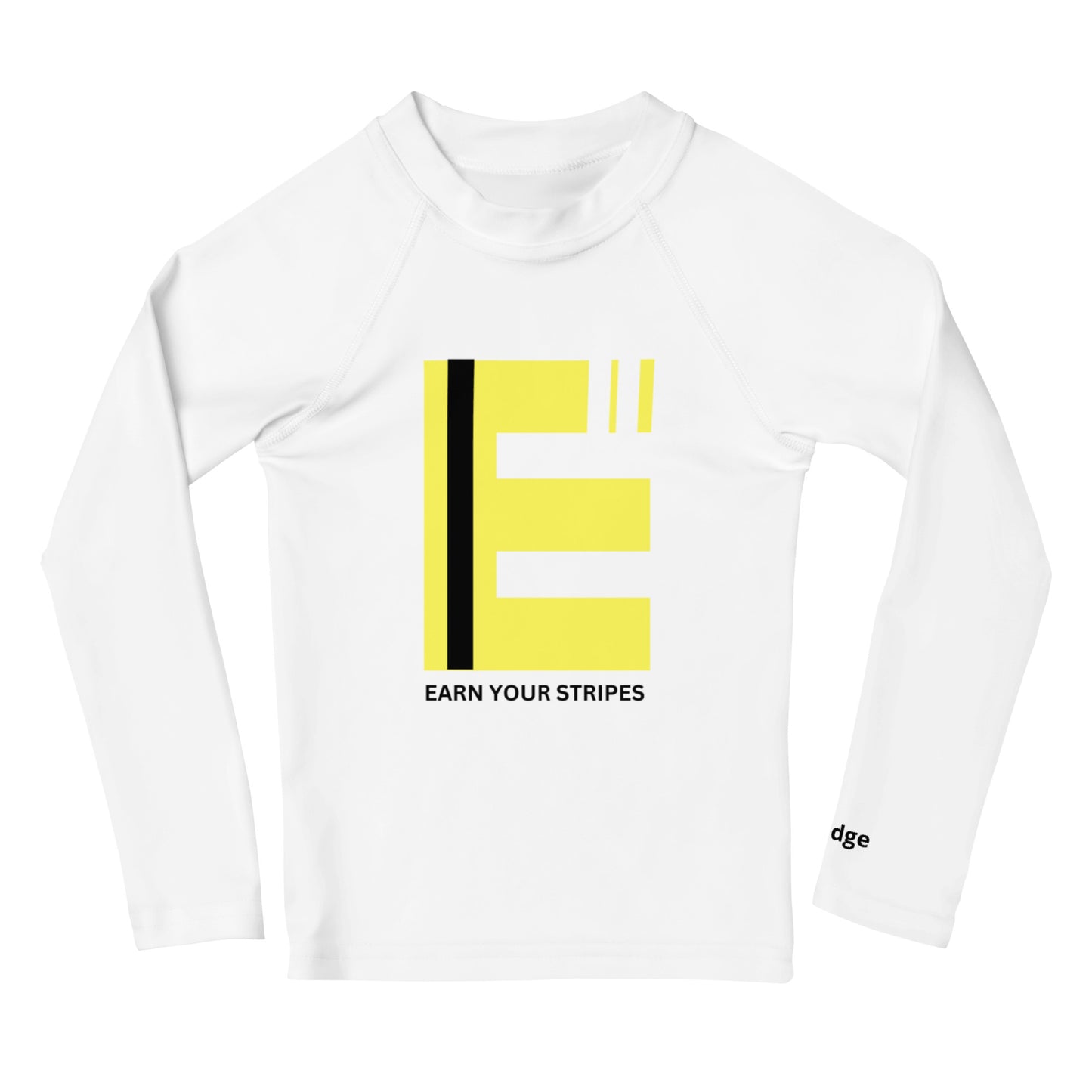 Kids Yellow Black Rash Guard