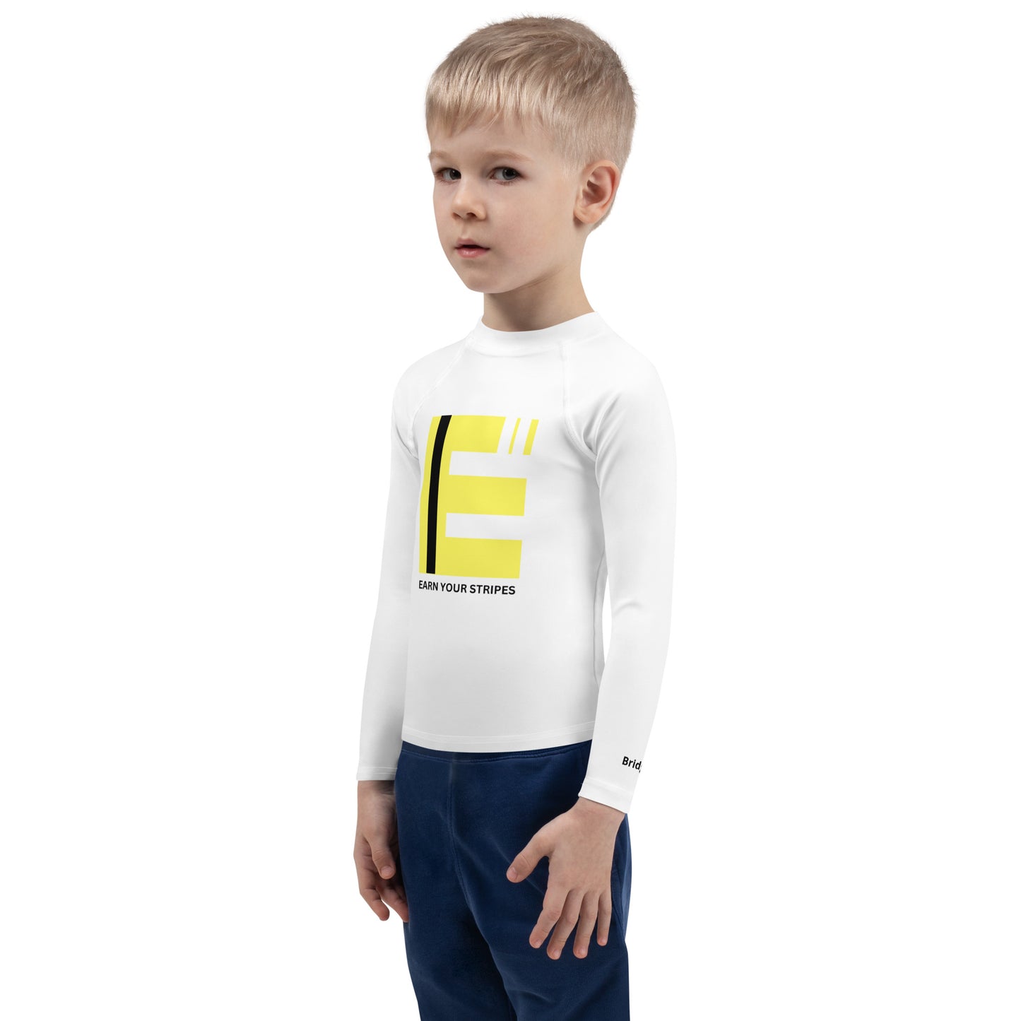 Kids Yellow Black Rash Guard