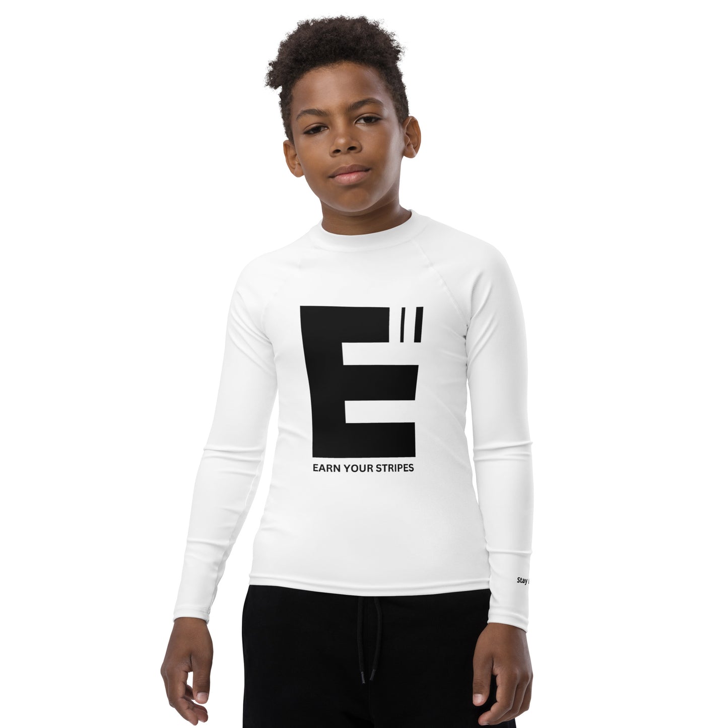 Youth Black Logo Rash Guard