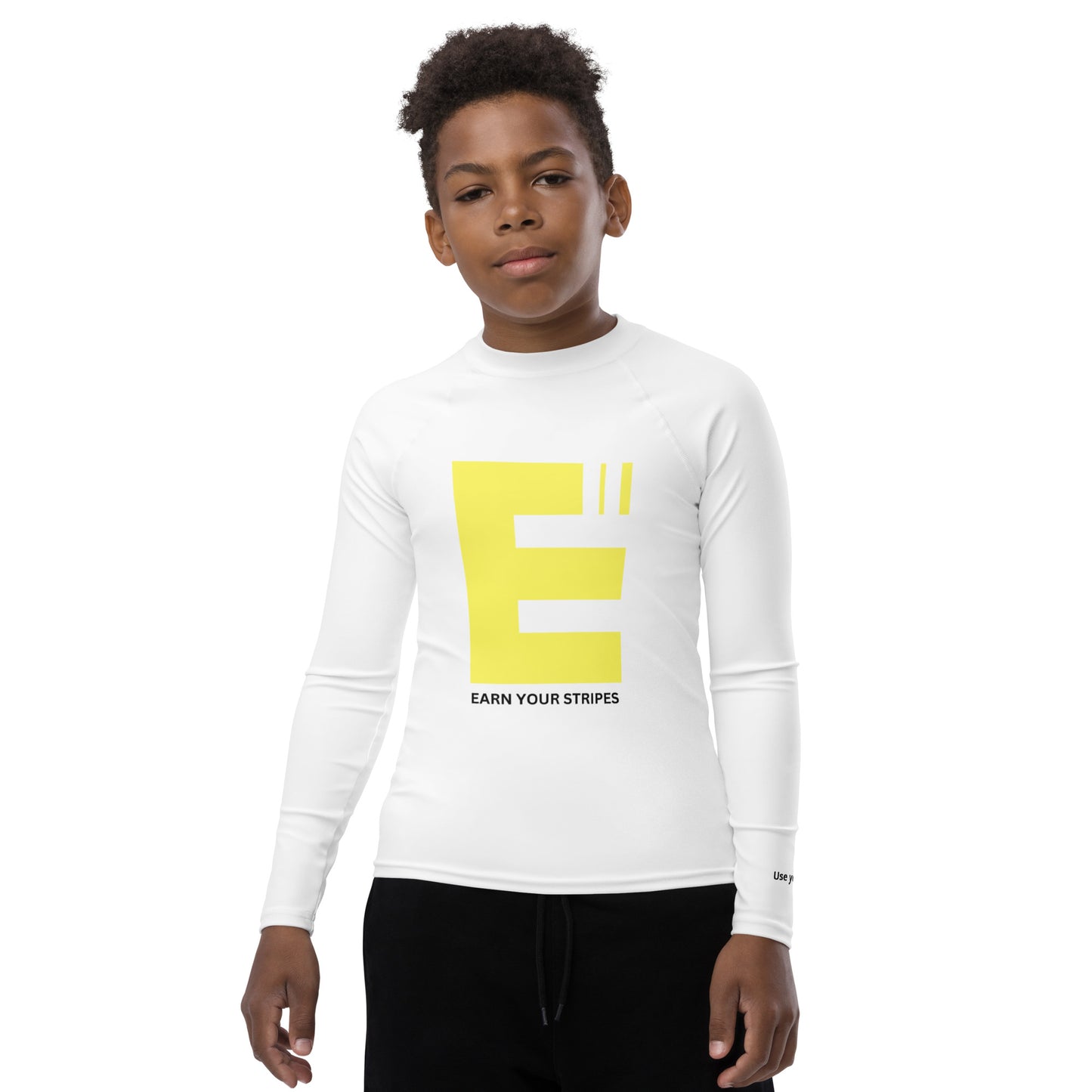 Youth Yellow Logo Rash Guard