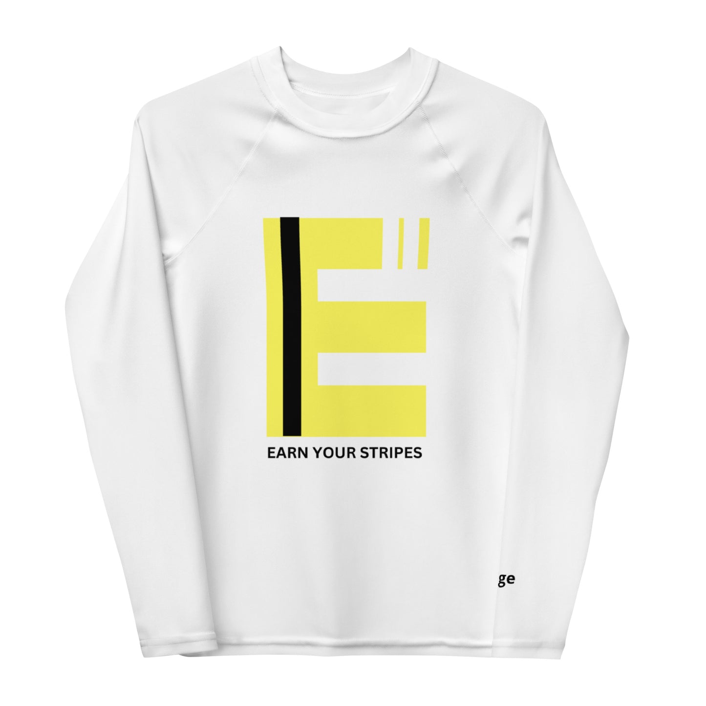 Youth Yellow Black Rash Guard