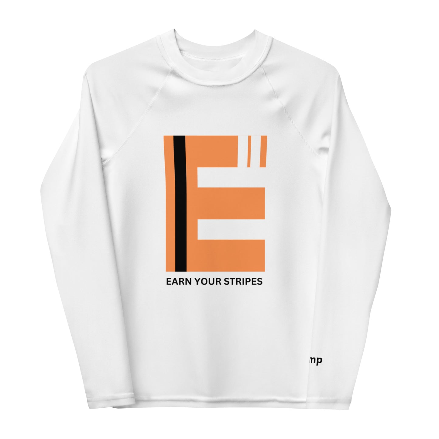 Youth Orange Black Rash Guard