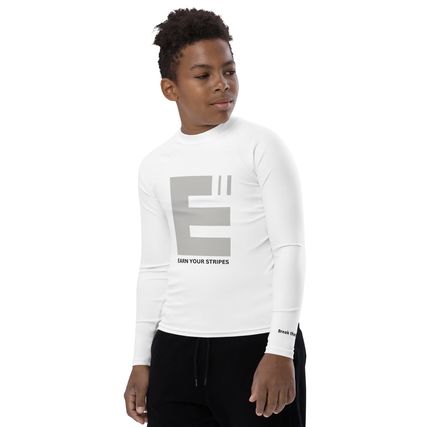 Youth Grey Logo Rash Guard