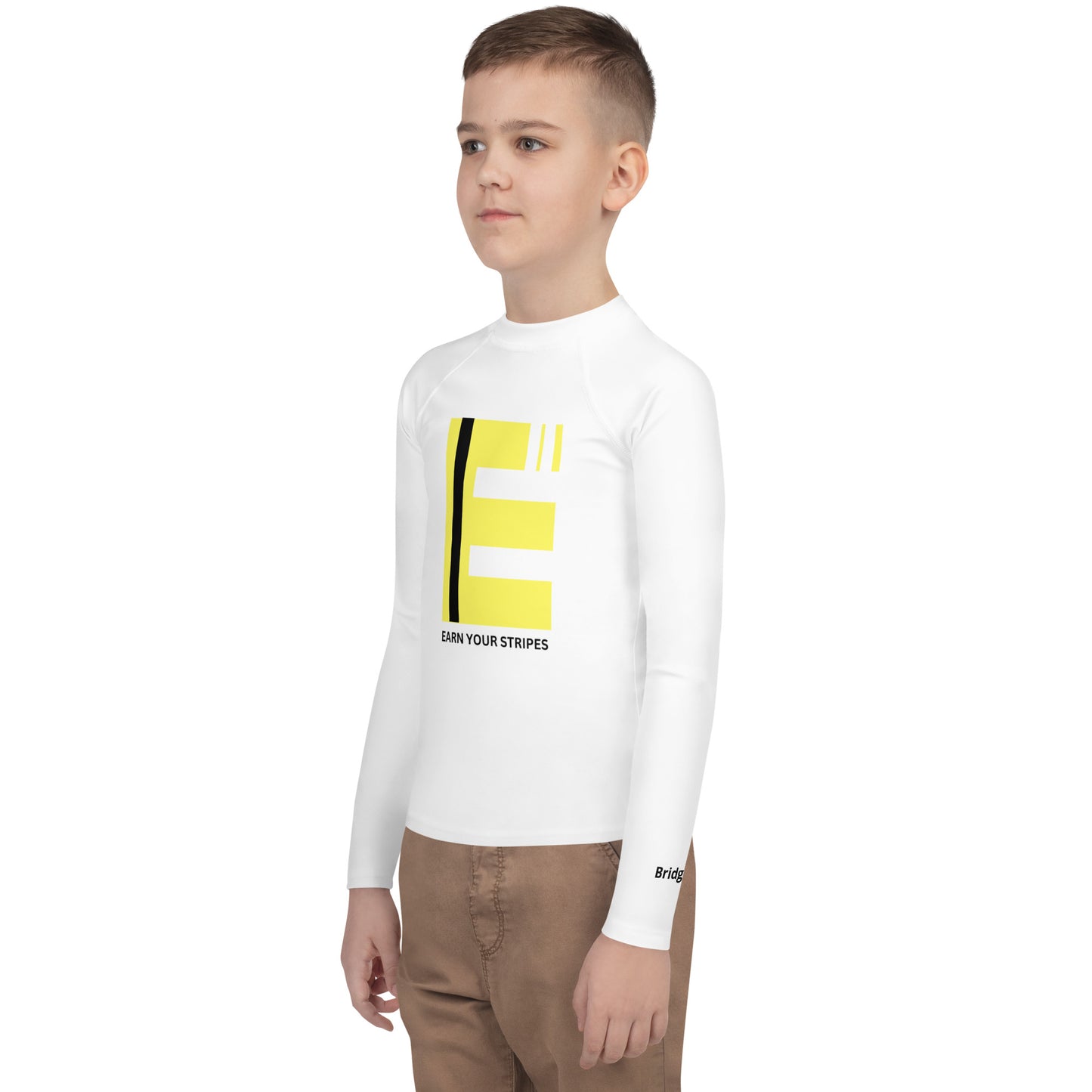 Youth Yellow Black Rash Guard