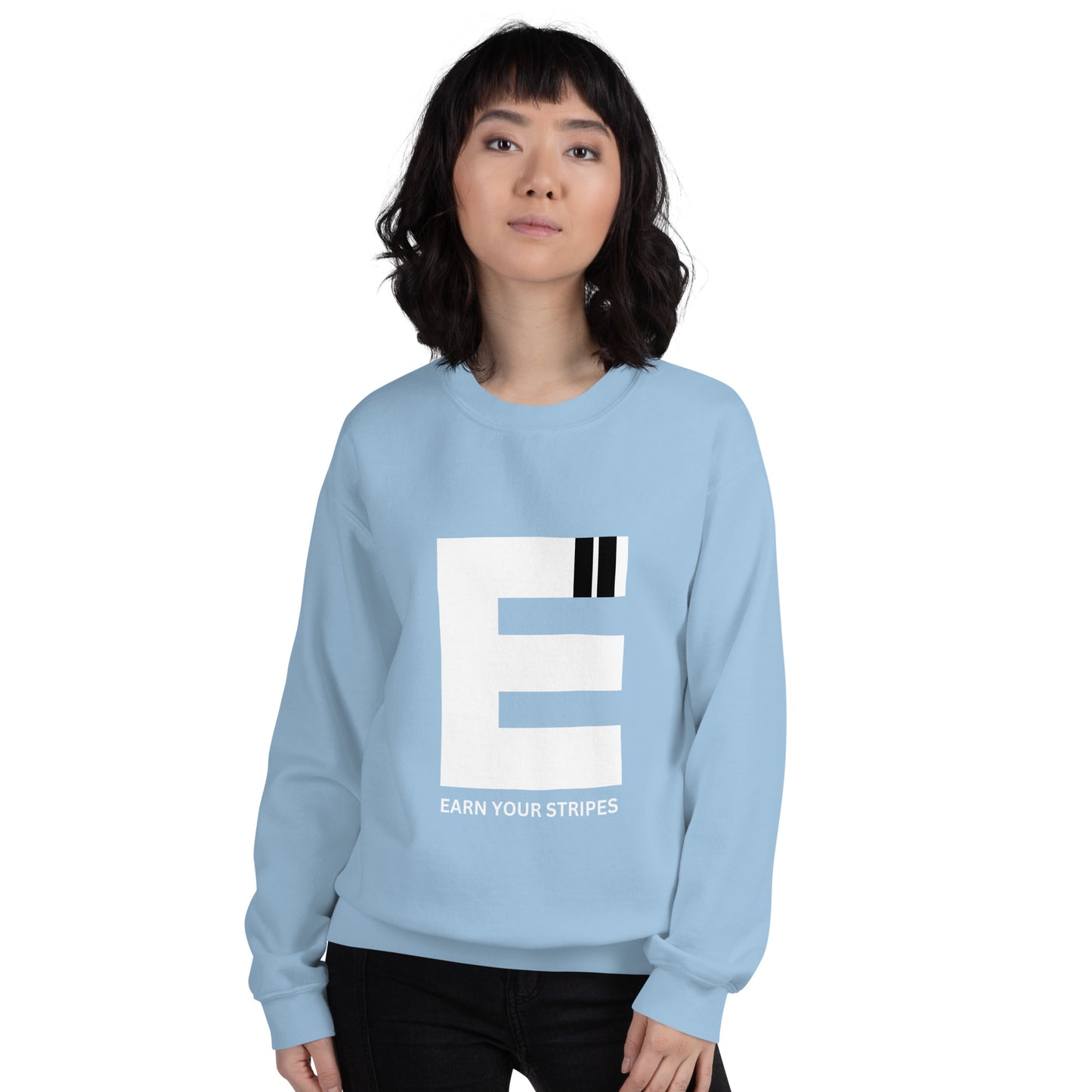 Unisex White Logo Sweatshirt