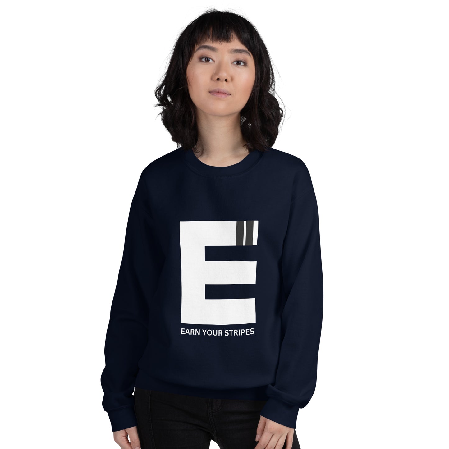 Unisex White Logo Sweatshirt