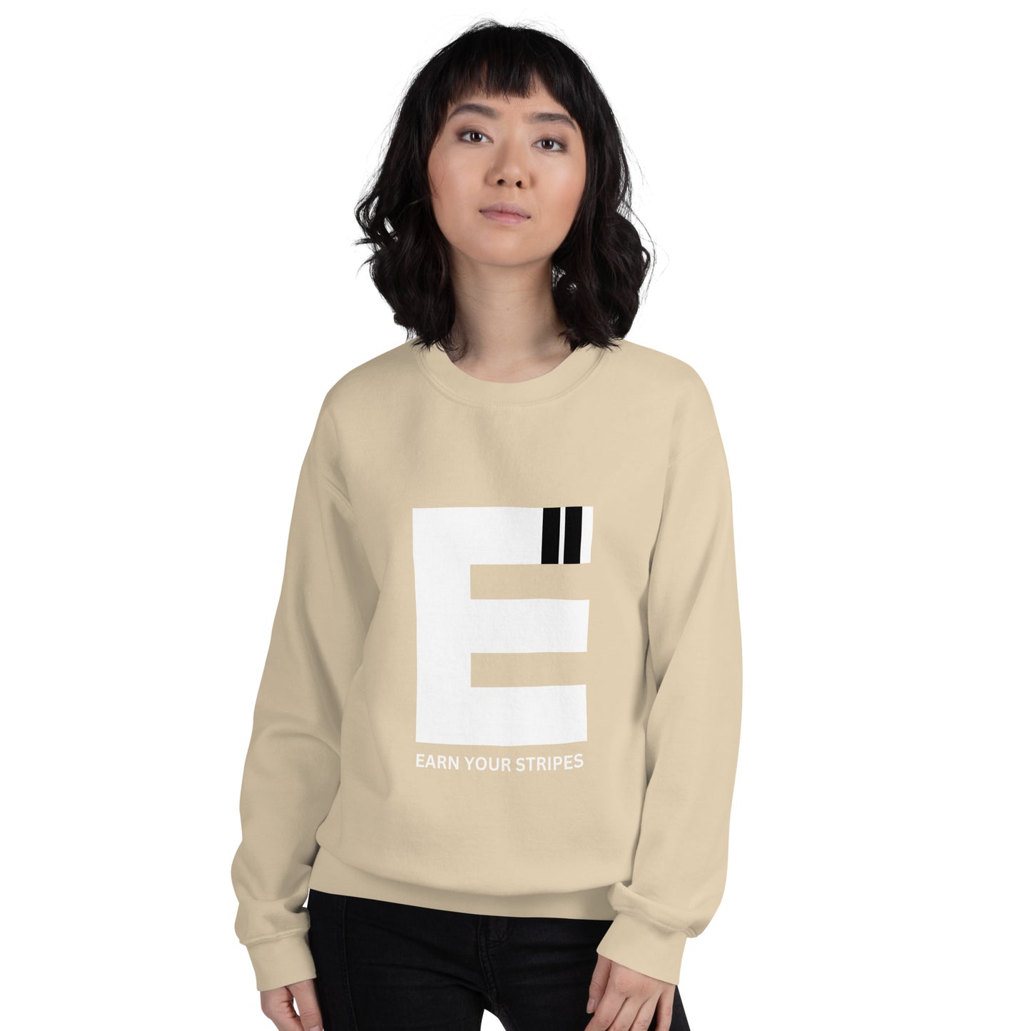 Unisex White Logo Sweatshirt